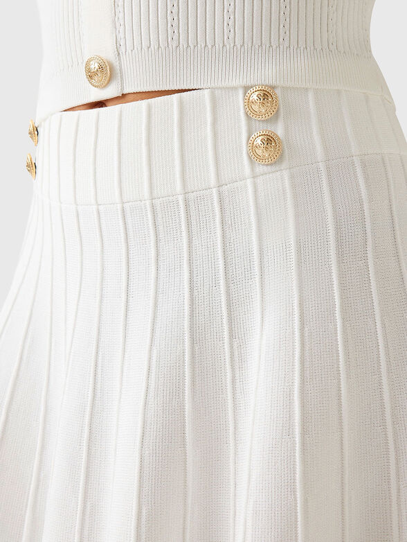 EMMIE mini skirt with accent buttons - 3