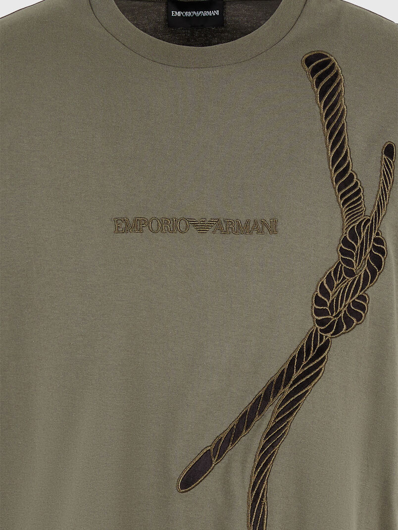 T-shirt with accent embroidery - 3