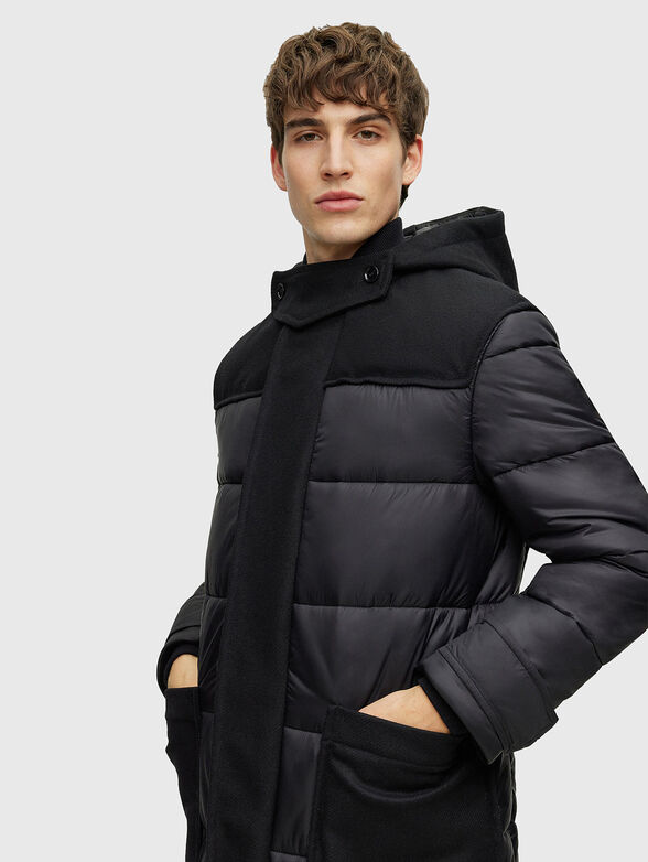 Black puffer jacket - 4