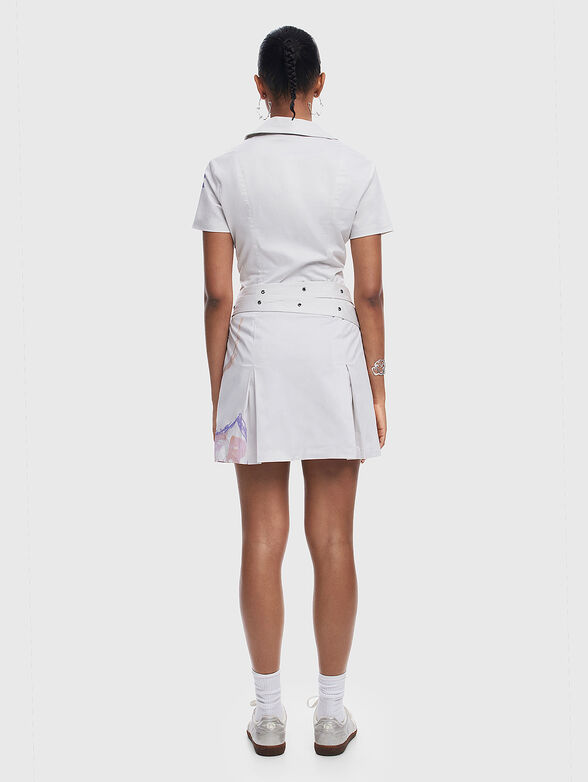 Belted mini dress - 2