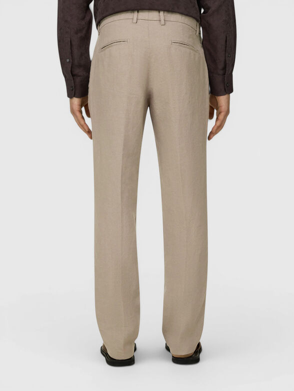 Straight-leg linen trousers - 2