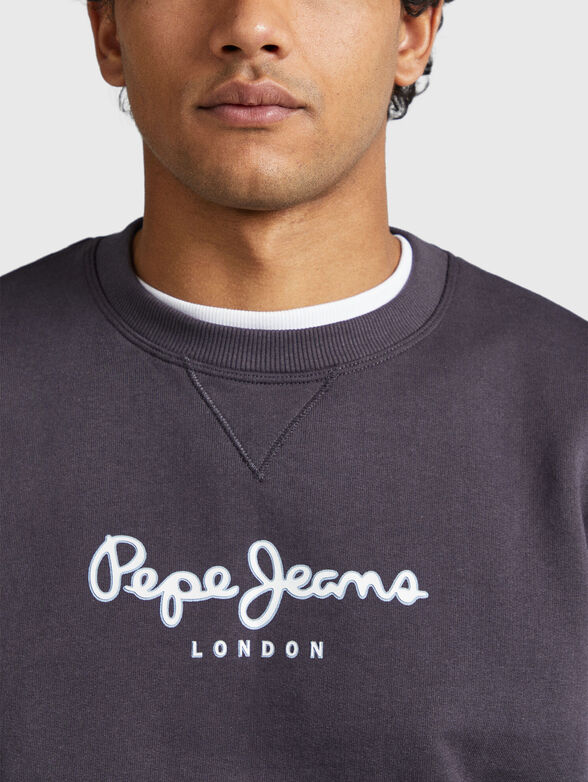 EDWARD sweatshirt with contrast logo inscription - 4
