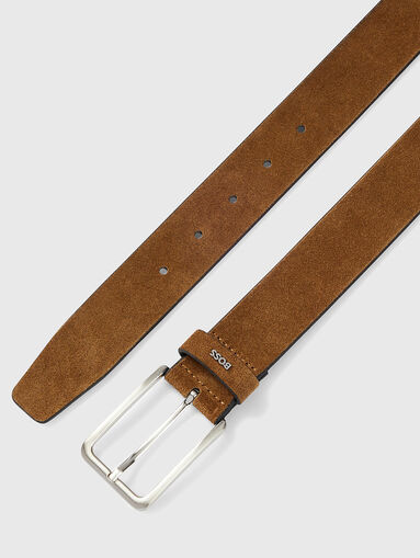 Dark blue suede belt - 3