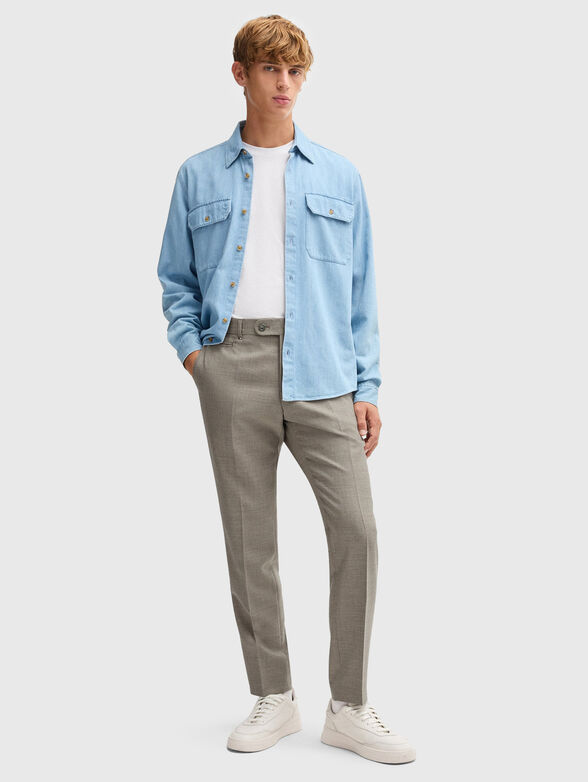 Slim trousers made of wool - 3