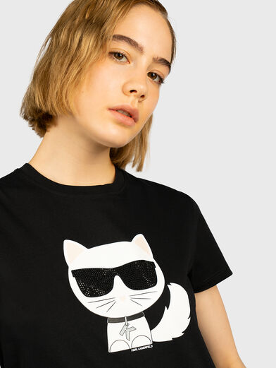 K/IKONIK Choupette T-shirt in black - 2