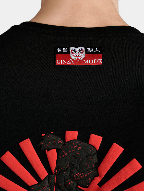 Black blouse with contrasting elements - 1