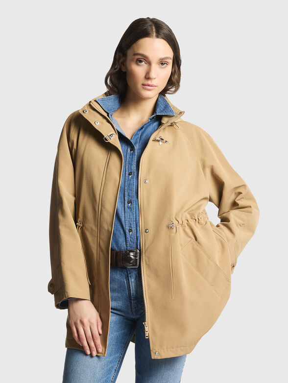 Transitional jacket with a drawstring waist - 1