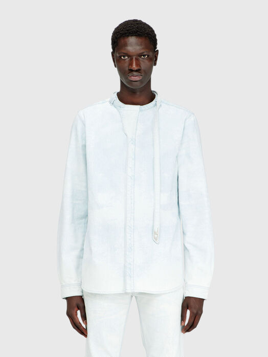Long-sleeved shirt made of a cotton blend