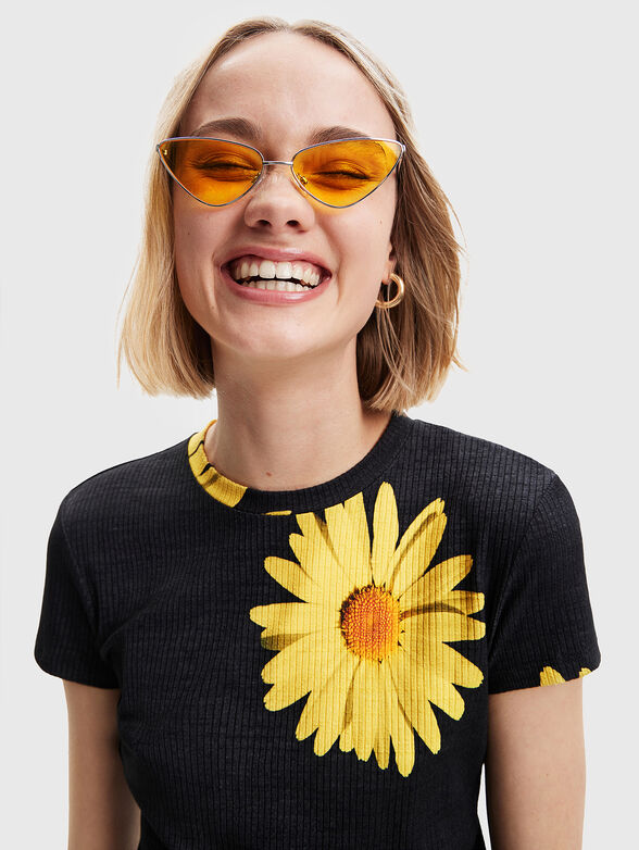 MARGA-LACROIX T-shirt with floral motifs - 4