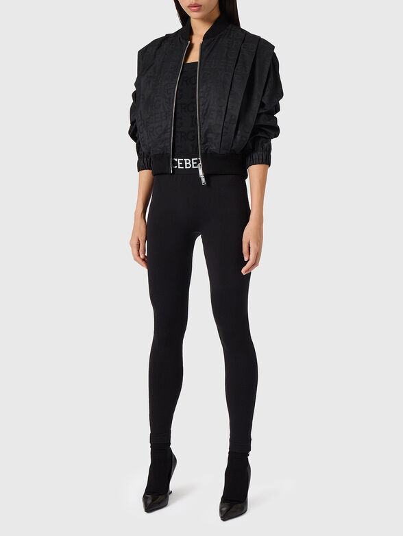 Knitted top with embossed logo lettering - 2