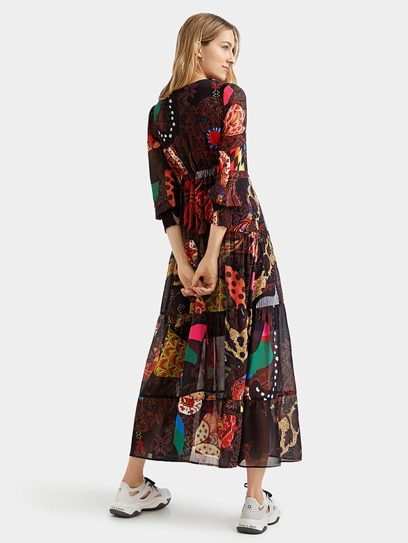 VIENA Dress with floral motifs - 2