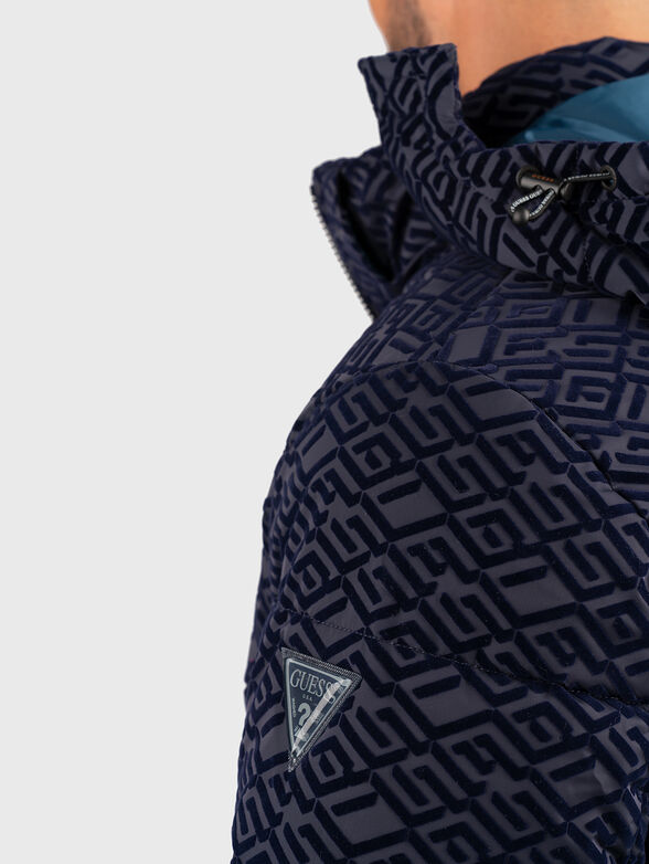  Down jacket with monogram print  - 6