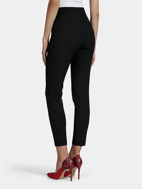 Black slim trousers with high waist - 3