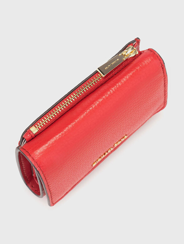 Leather wallet with logo detail - 4