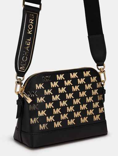 Black bag with gold logo accent - 5