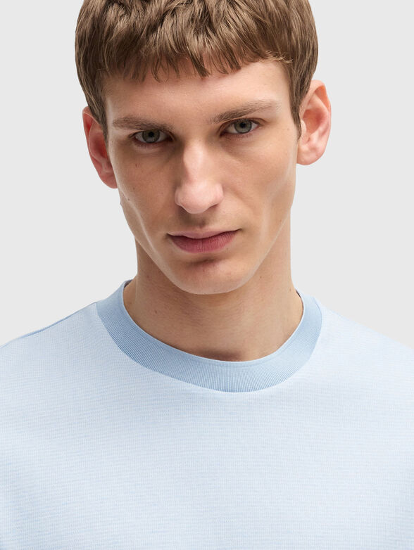 Cotton T-shirt with oval neckline - 4