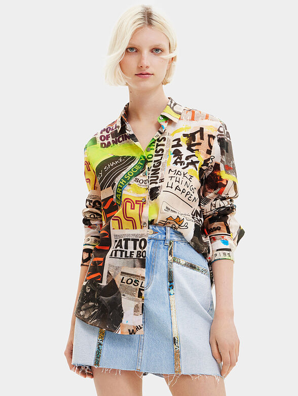 MECHA multicolored shirt with print - 1
