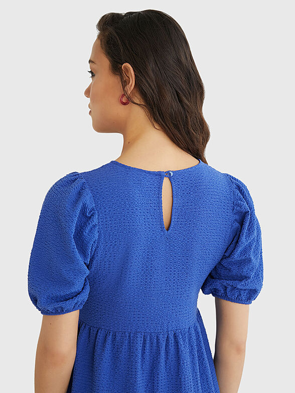 Black dress with short sleeves - 6