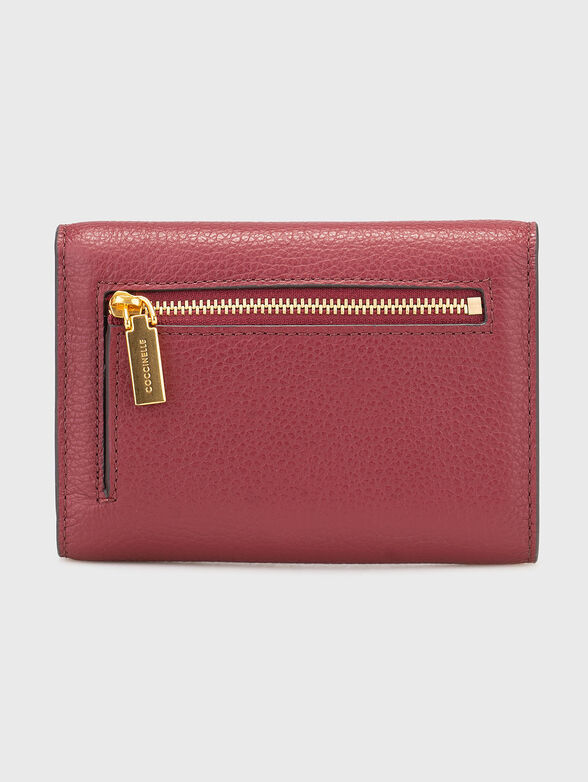 Leather wallet with grainy effect - 2