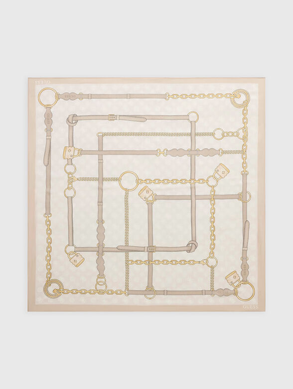Logo pronted scarf - 1