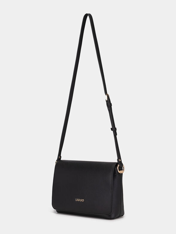 Black crossbody bag with accessory - 2