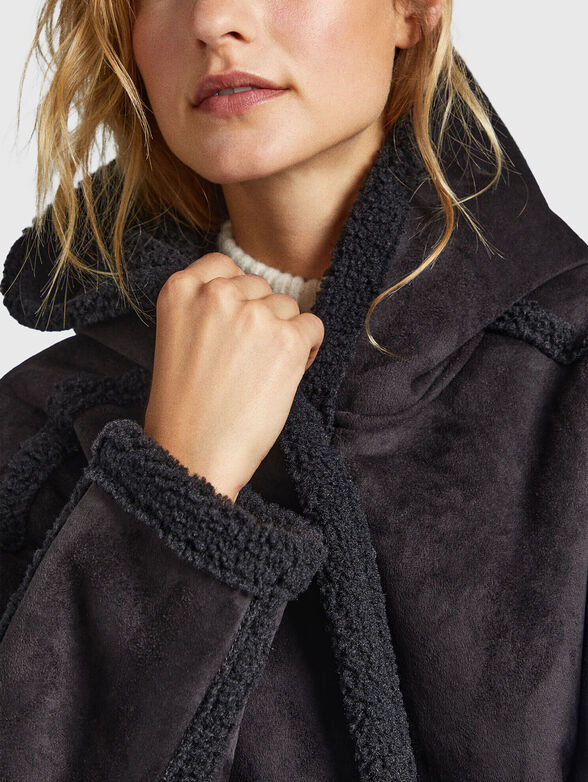 RORY black oversized coat - 5
