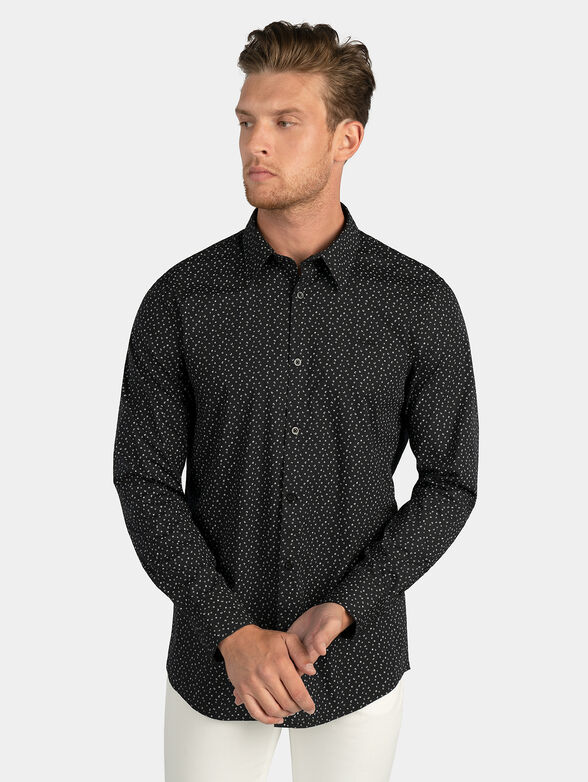 SUNSET Black cotton shirt - 1