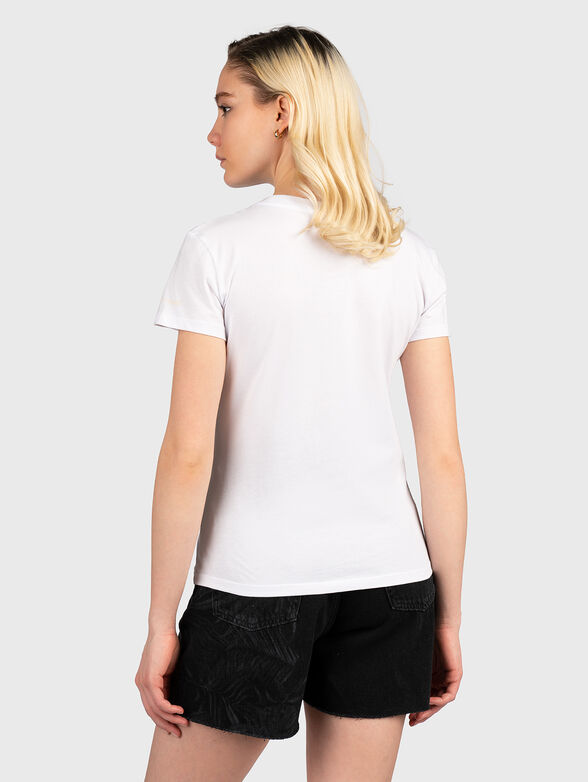 Black T-shirt with contrast print - 2