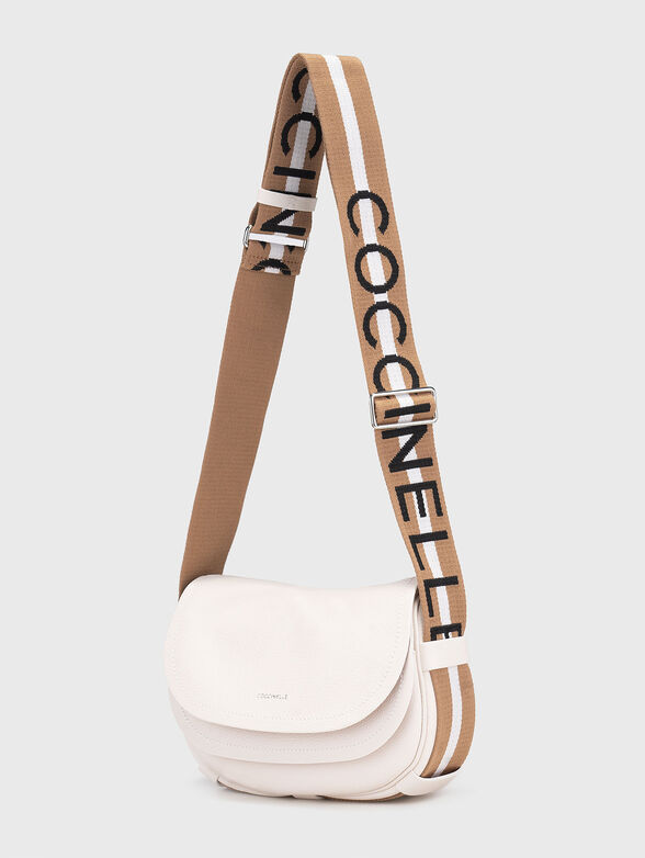 Leather crossbody bag with logo - 2