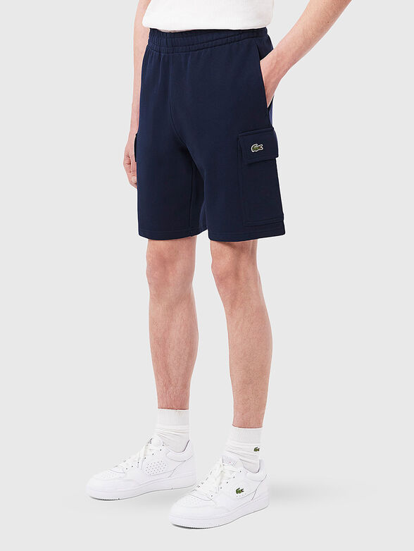Shorts with logo embroidery - 1