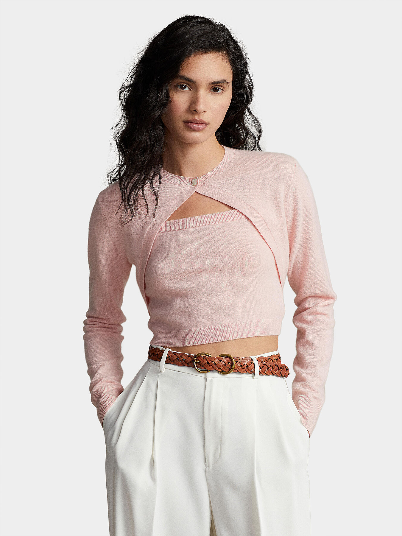 Ralph lauren pink cashmere sweater 2025