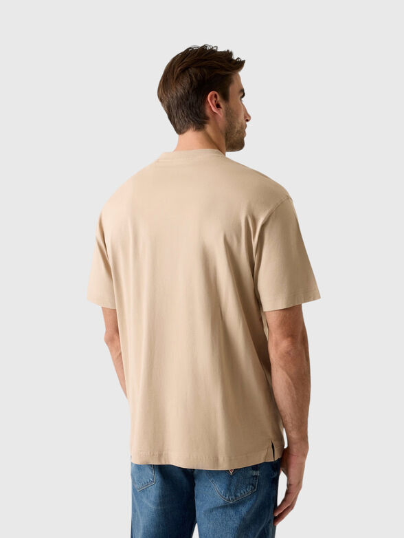 Beige oversized T-shirt - 3