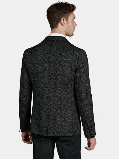 Slim jacket in black color - 4