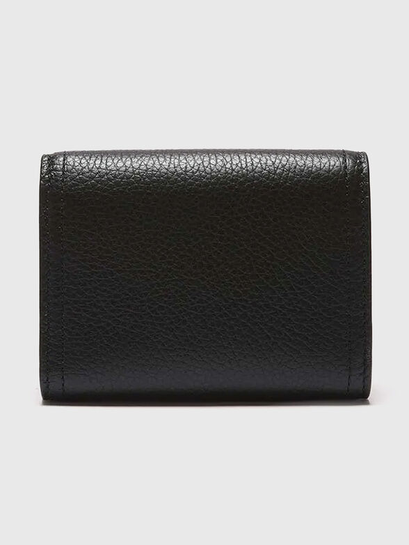 Leather wallet with gold-coloured detail - 2