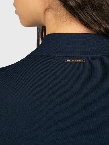 Logo tape polo dress - 3