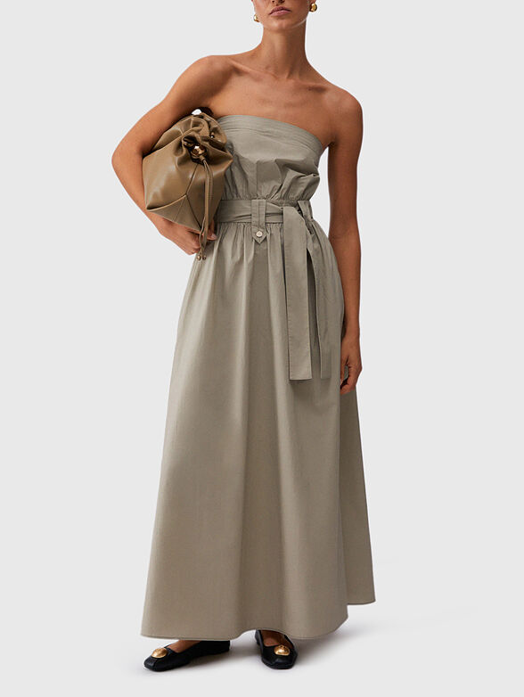 Long poplin dress - 4