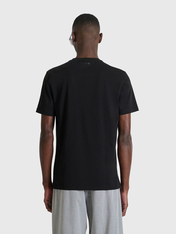 Black cotton T-shirt - 2