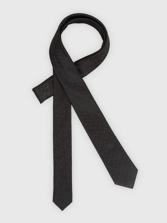 Black silk tie - 1