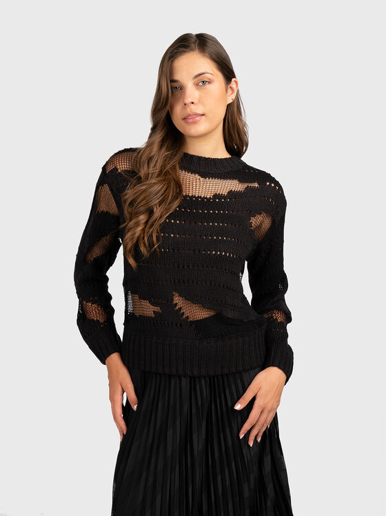 IVANNA sweater with transparent details - 1