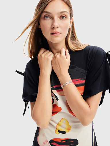 Mini dress with art print - 3