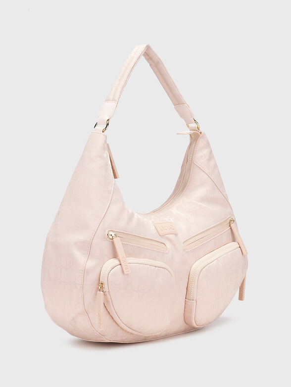 Hobo bag with logo print - 3