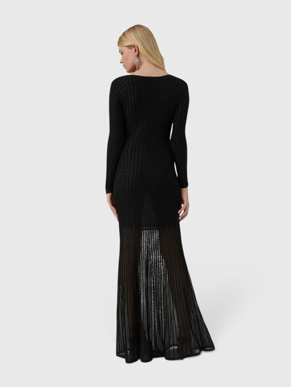 Ribbed dress with crystal appliqu&eacute;s - 2