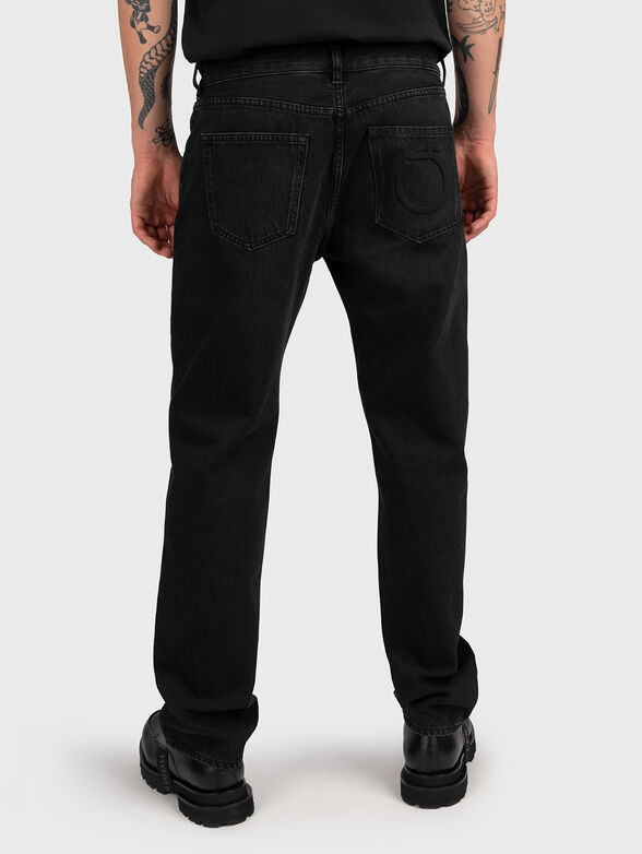 Black jeans with five pockets - 2