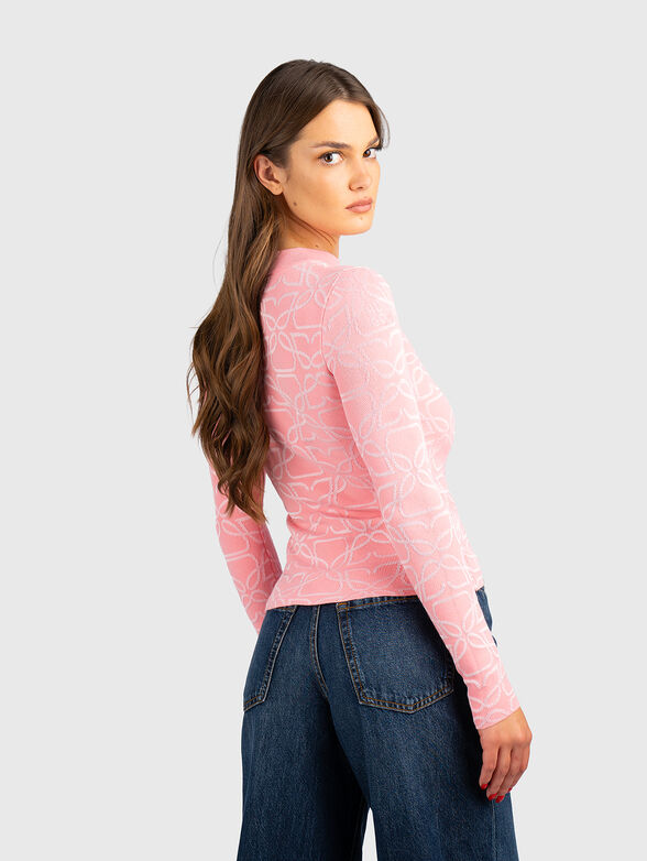 Sweater with floral embroidery - 3
