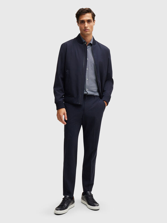 Slim shirt with geometric print - 2