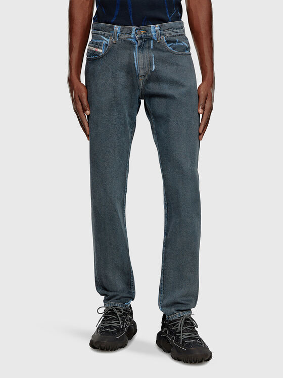 Slim fit jeans with contrasting elements - 1