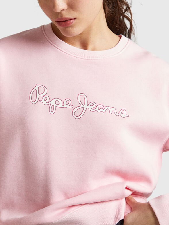 LANA green sweatshirt with contrast logo - 4