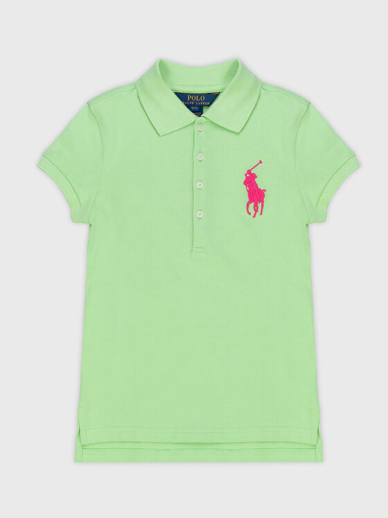 Поло-шърт с контрастно лого  - 1