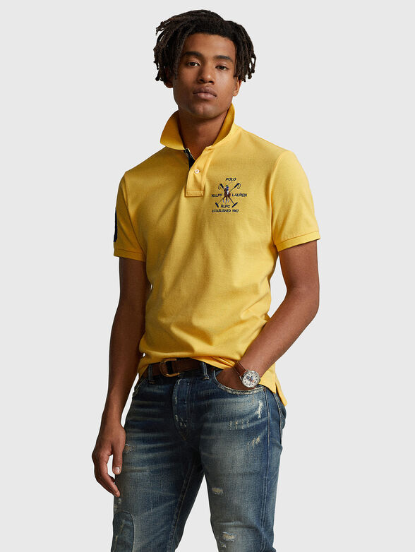 Yellow Polo-shirt with embroidery - 0