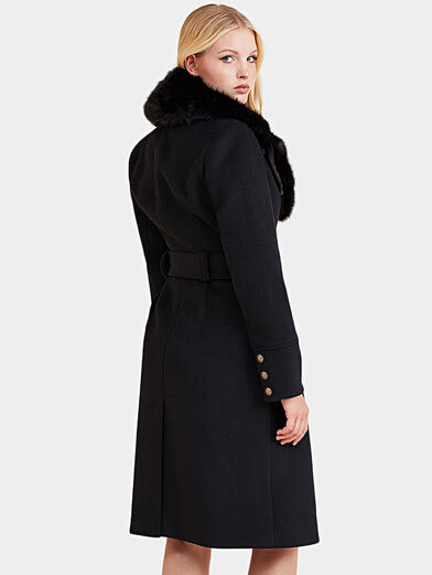 ELLY coat with removable faux fur element - 2